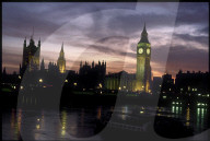 London 1990: Houses of Parliament und Big Ben