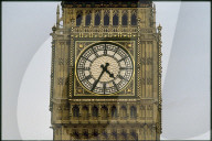 London 1990: Turmuhr des Big Bens