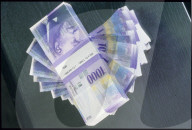 Gebündelte Tausender Noten, Notenbündel