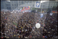 Friedensdemonstration vor Bundeshaus, Bern 1983