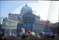 Friedensdemonstration vor Bundeshaus, Bern 1983