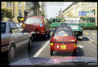 Solarmobil im Stadtverkehr 1990