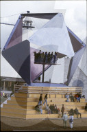Polyeder, mobile Skulptur an der Heureka 1991