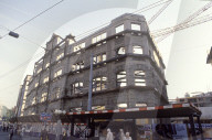 Ausgehöhltes Haus am Stauffacher 1989