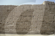 Hieroglyphen-Wand, Karnak-Tempel bei Luxor 1985