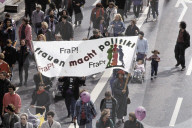 1. Mai-Kundgebung, Demonstration für den Frauenstreiktag