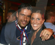 FC Basel ist Schweizer Meister 2003/04: Pascal und Beatriz Zuberbühler 