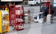 Zeitungsverkäufer  New York City
