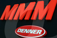 Schriftzug Logo Migros und Denner