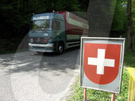 Unbewachter Grenzübergang im Jura, 2005