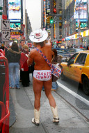  Naked Cawboy Times Square New York