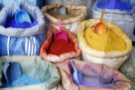 Bunte Farben  in Chefchaouen