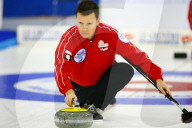 Curling EM 2006 Basel  Andreas Schwaller, Skip Schweiz  ,Bewegungsunscherfe!!