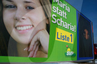 SVP Plakat  Maria statt Scharia