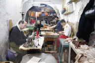 Lederfabrik, Lederverarbeitung  in Tetouan 