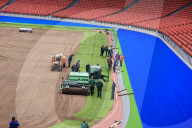 Rasen fuer das Stadion Letzigrund