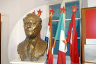 Büste von Tito, Ex-Präsident von Jugoslawien im Museum von Labin, Kroatien )