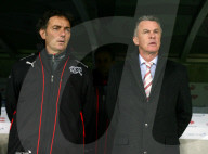 Fussball Schweiz - Moldawien Michel Pont -   Trainer Ottmar Hitzfeld  (Schweiz)