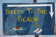 Wegweiser zum Strand   Griechenland 