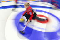 Curling EM 2006 Basel  Dr. Andreas Schoepp Skip Deutschland  ,Bewegungsunscherfe!!