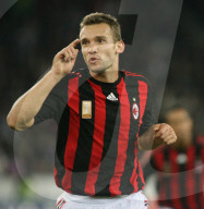 Fussball UEFA - Cup Torjubel Andriy Shevchenko (AC Milan)