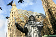 Stephansdom Gaukler Wien Oesterreich