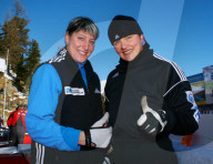 Bob Weltmeisterschaft St.Moritz  Zweierbob Damen Sandra Kiriasis (re) Romy Logsch