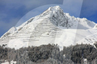 Lawinenverbauung und Schutzwald