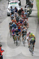 Gruppe mit Frank Schleck , Damiano Cunego ,Linus Gerdemann TdS