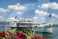 Zuerichsee.  Dampfschiff Stadt Zuerich.