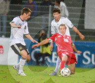 Christian Clemens  ,Alexandre Pasche, Stephan Salger Schweiz-Deutschland U-20