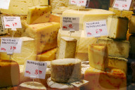 Marktstand Kaeseverkauf
