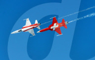 Aviatik  ,Patrouille Suisse in voller Action.