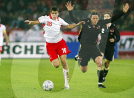 Fussball Schweiz - Oesterreich   Tranquillo Barnetta - Rene Aufhauser