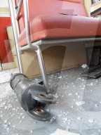 Fussballhooligans Vandalismus
