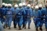 Polizeieinsatz vor dem Spiel FC Zürich - FC Basel, 2006
