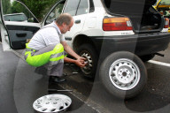 Mechaniker an der Arbeit