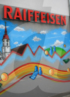 Raiffeisen Bank Wandmalerei