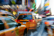 Taxis am Times Square  New York