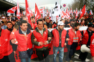 Bahnarbeiter Kundgebung in Bern