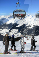 Junge Skifahrer  Jakobshorn Davos