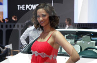 Automobilsalon Genf   Miss Schweiz 2011  Alina Buchschacher 