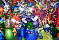 Graffiti Kunst Wandmalerei