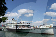 Zuerichsee.  Dampfschiff Stadt Zuerich,