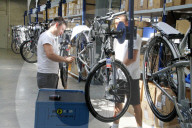 Montage von Flyer Elektrofahrrad