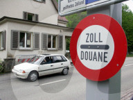 Geschlossenes Zollamt bei Schaffhausen, Grenze, 2005