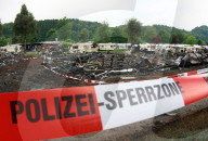 Explosion einer Gasflasche auf dem Campingplatz