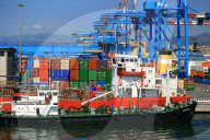 Containerterminal in Genua