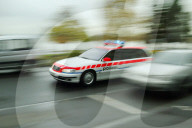 Polizeiauto in Aktion, 2004