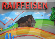 Raiffeisen Bank Wandmalerei